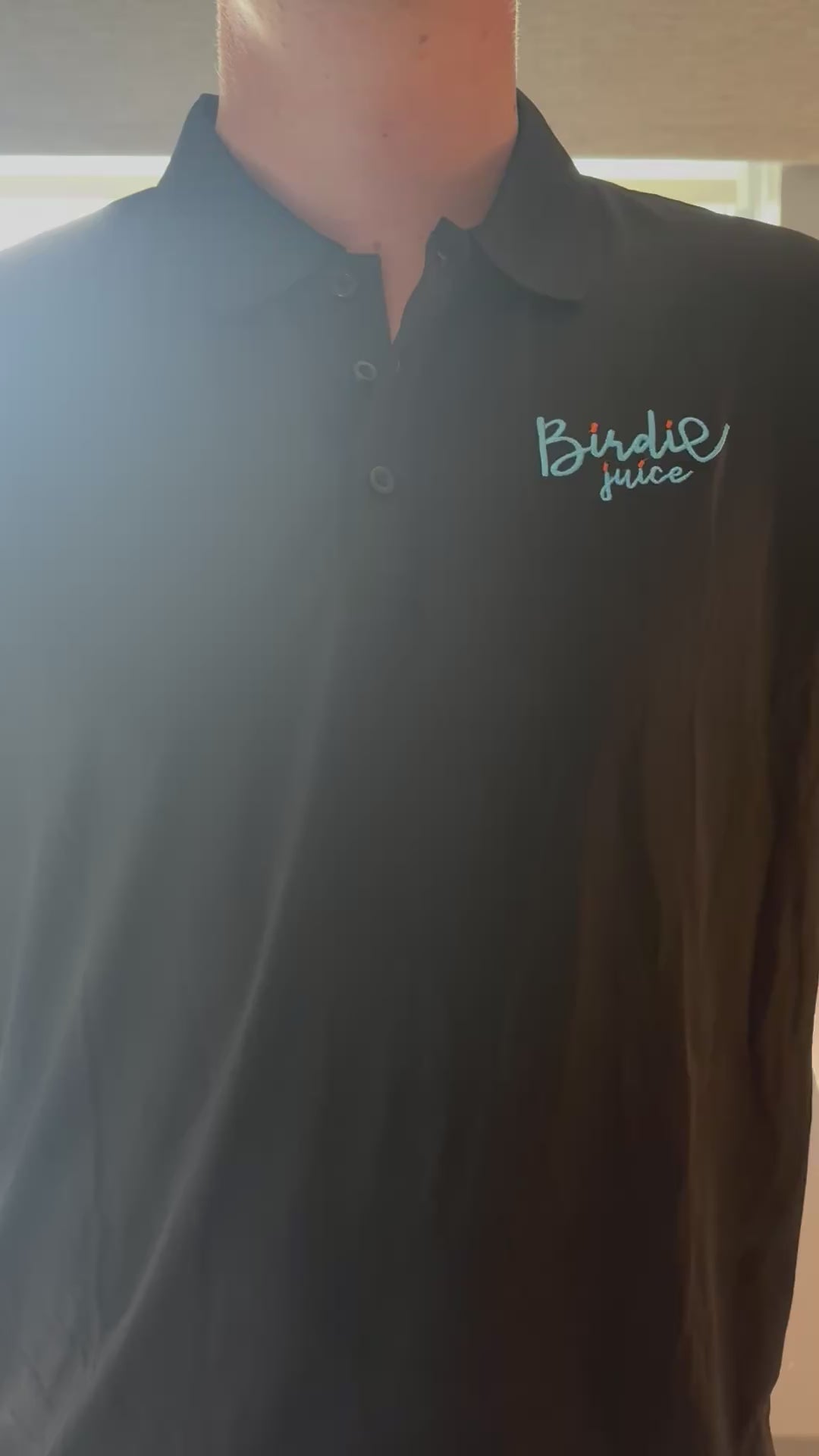 Birdie Juice Black Polo